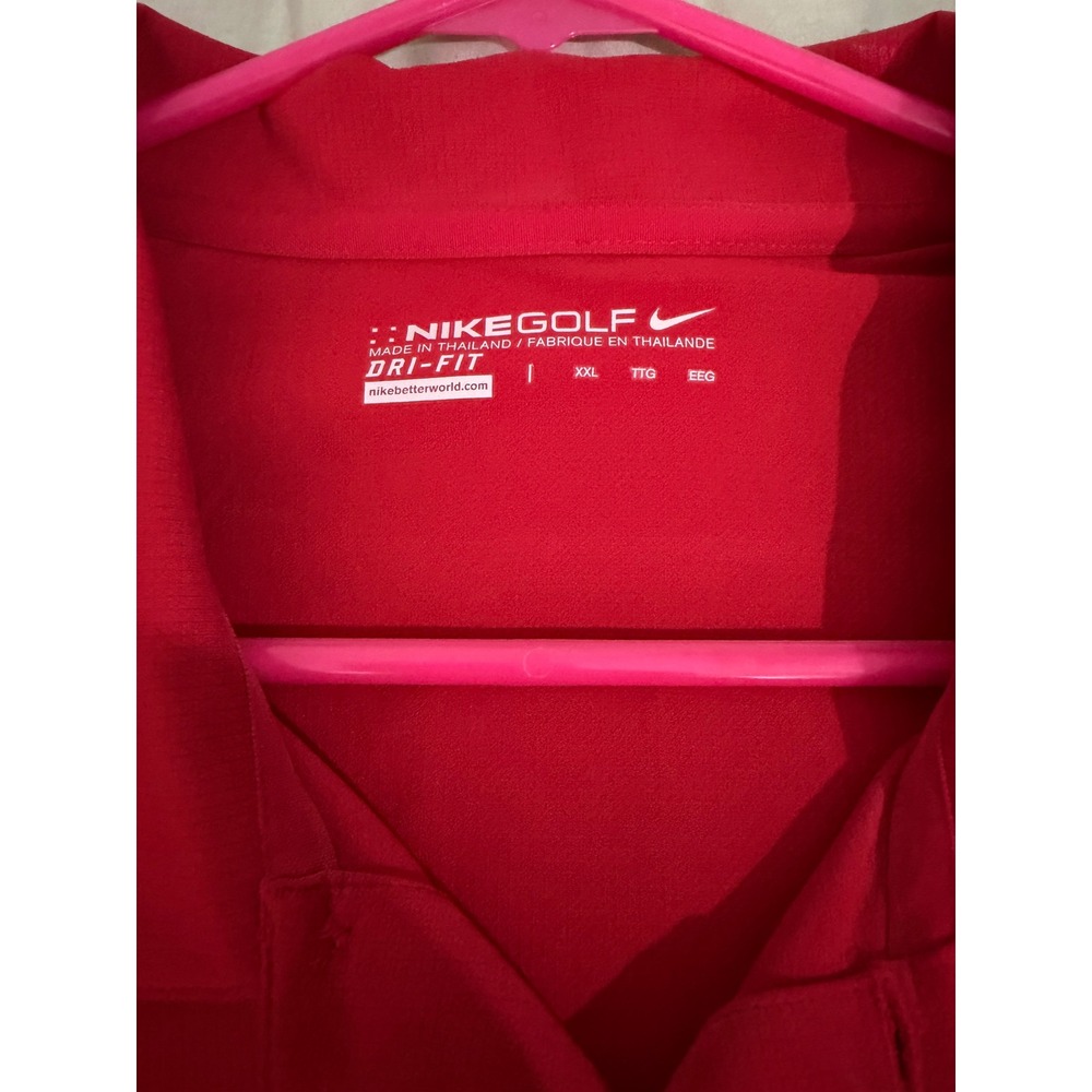 Nike Golf Dri-FIT Polo Shirt Mens XXL Red Toyota Financial Services Minneapolis - Picture 2 of 3